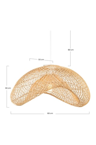 Lámpara de techo de ratán - Natural