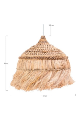 Lámpara de techo de ratán - Natural