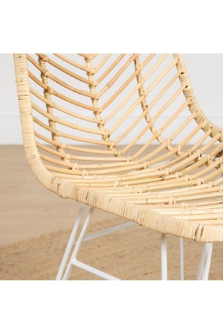 Silla de ratán - 43 x 84 x 59 cm