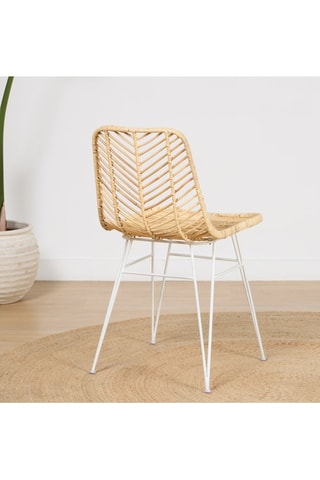 Silla de ratán - 43 x 84 x 59 cm