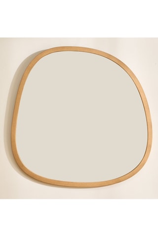 Espejo - 70 x 70 cm - Imitación madera