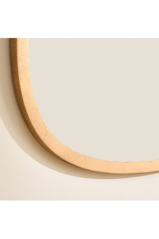 Espejo - 70 x 70 cm - Imitación madera