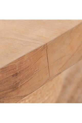 Estante mural de madera de Trembesí - 70 x 5 x 20 cm