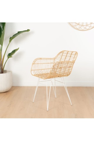 Silla de ratán - 60 x 81 x 56 cm