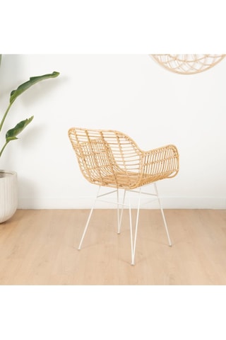 Silla de ratán - 60 x 81 x 56 cm