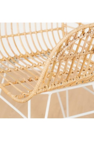 Silla de ratán - 60 x 81 x 56 cm