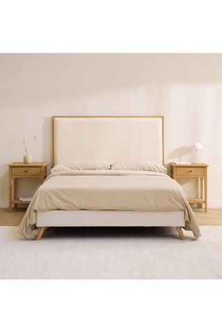 Cabecero para colgar de madera de Sungkai - 105 x 80 x 3 cm