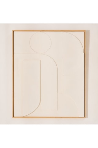 Cuadro - 77 x 92 x 3 cm - Blanco