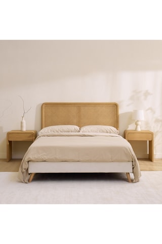 Cabecero de madera de Sungkai - 105 x 116 x 5 cm