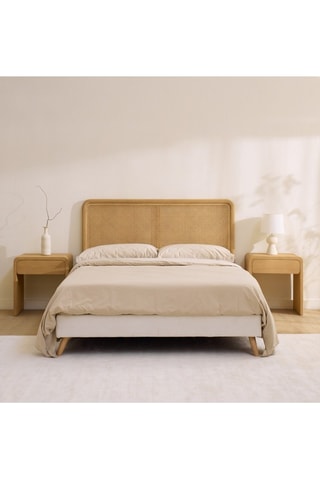 Cabecero de madera de Sungkai - 190 x 116 x 5 cm