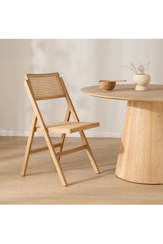 Silla plegable de madera de Sungkai - 49 x 90 x 53 cm