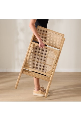 Silla plegable de madera de Sungkai - 49 x 90 x 53 cm