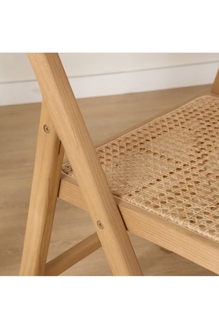 Silla plegable de madera de Sungkai - 49 x 90 x 53 cm