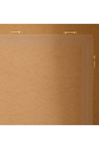 Espejo - 101 x 80 cm - Imitación madera y blanco