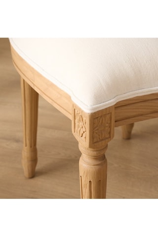 Silla de madera de Sungkai y ratán - 50 x 101,5 x 56,5 cm