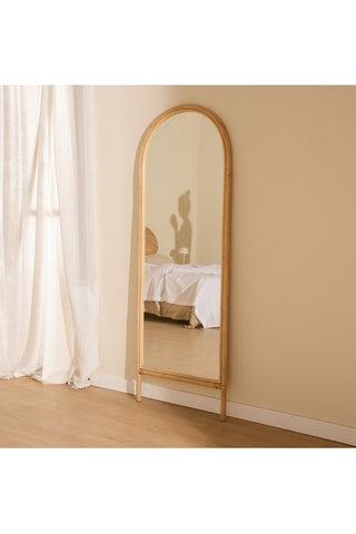 Espejo con pie - 61 x 167 cm - Imitación madera