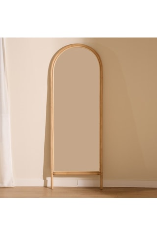 Espejo con pie - 61 x 167 cm - Imitación madera