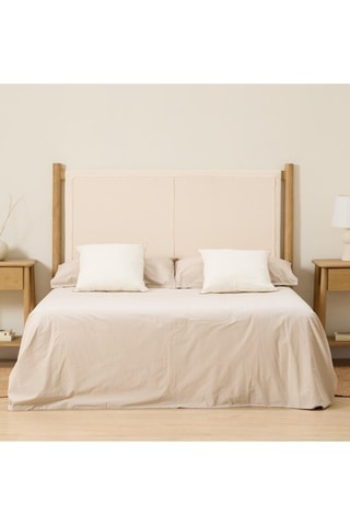 Cabecero de madera de Sungkai - 145 x 125 x 6/9 cm