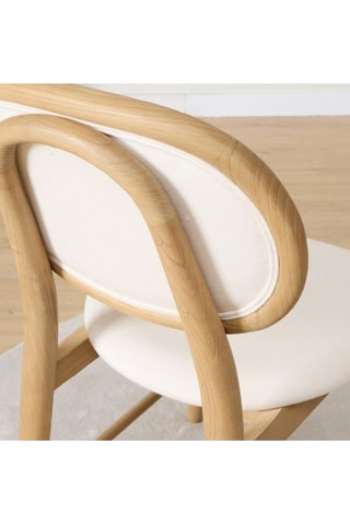 Silla de madera de Sungkai - 50 x 88 x 55 cm