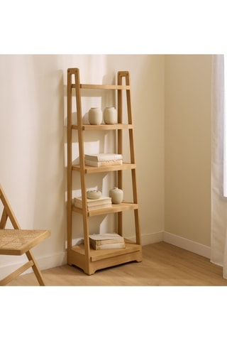 Estantería de 5 niveles de madera de Sungkai - 55 x 161 x 31 cm