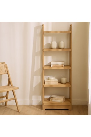 Estantería de 5 niveles de madera de Sungkai - 55 x 161 x 31 cm