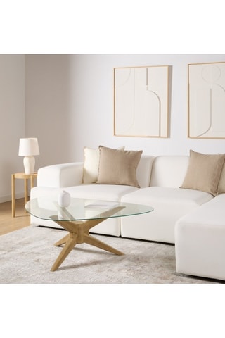 Mesa de centro de madera de Sungkai - 67 x 39 x 67 cm