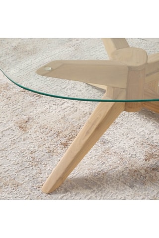 Mesa de centro de madera de Sungkai - 67 x 39 x 67 cm