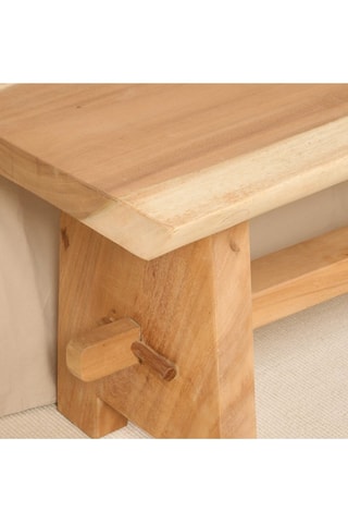 Banco de madera de Trembesí - 130 x 48 x 43 cm