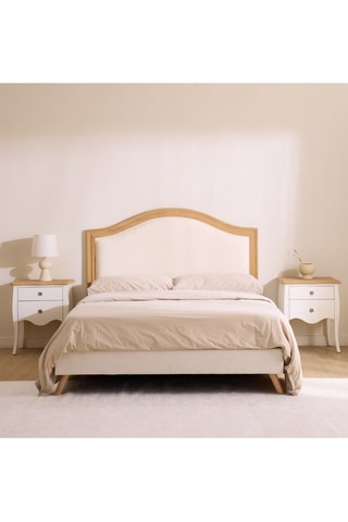 Cabecero de madera de Sungkai - 190 x 8 x 130 cm