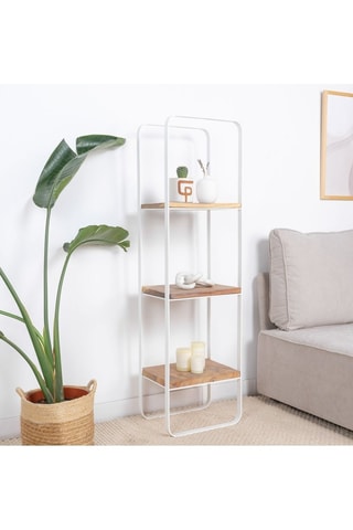 Estantería de 3 niveles de madera de Trembesí - 41 x 145 x 30 cm