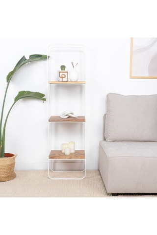 Estantería de 3 niveles de madera de Trembesí - 41 x 145 x 30 cm