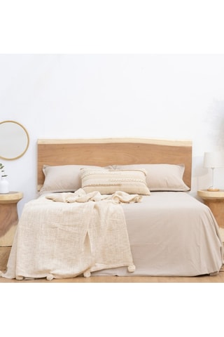 Cabecero para colgar de madera de Trembesí - 105 x 50/60 x 4 cm