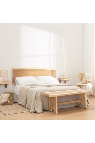 Cabecero para colgar de madera de Trembesí - 105 x 50/60 x 4 cm