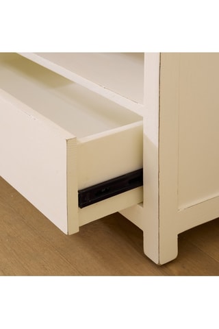 Mueble de TV de 2 cajones de madera de Sungkai - 180 x 47,5 x 44 cm