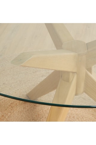 Mesa de comedor de madera de Sungkai - 120 x 77 x 120 cm