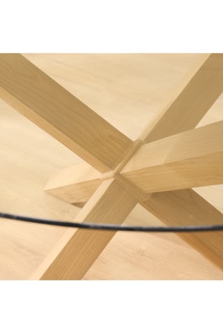 Mesa de comedor de madera de Sungkai - 120 x 77 x 120 cm