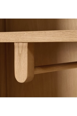 Armario de madera de Sungkai de 2 puertas - 80 x 183 x 43 cm