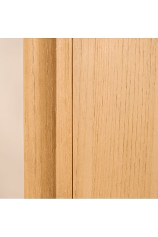 Armario de madera de Sungkai de 2 puertas - 80 x 183 x 43 cm