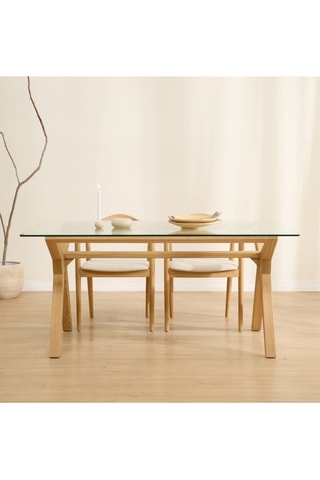 Mesa de comedor de madera de Sungkai - 160 x 75 x 95 cm