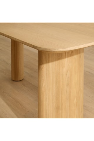 Table à manger en bois de Sungkai - 160 x 76 x 80 cm