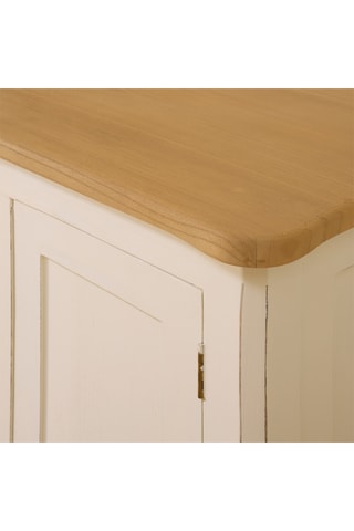 Aparador de 4 puertas de madera de Sungkai - 162 x 89 x 47 cm