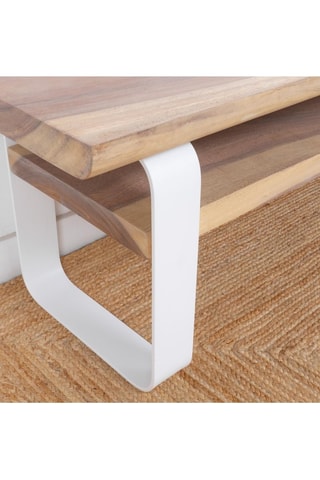 Mueble de TV de madera de Trembesí - 180 x 45,5 x 41 cm