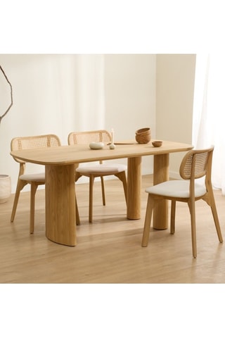 Mesa de comedor de madera de Sungkai - 180 x 76 x 85 cm