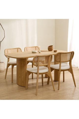 Mesa de comedor de madera de Sungkai - 180 x 76 x 85 cm