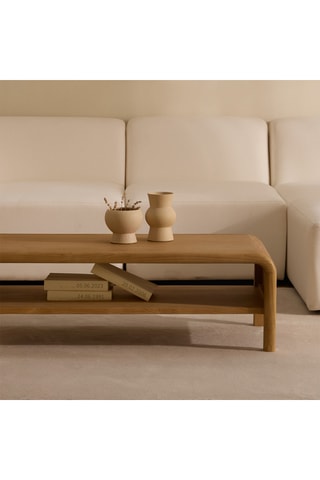 Jarrón de cerámica - 14 cm - Beige