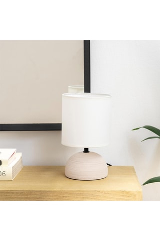 Lámpara de sobremesa de cerámica - Beige - 11 W