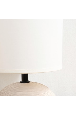 Lámpara de sobremesa de cerámica - Beige - 11 W