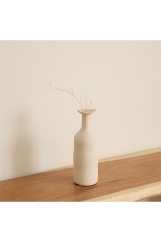 Jarrón - 38 cm - Beige