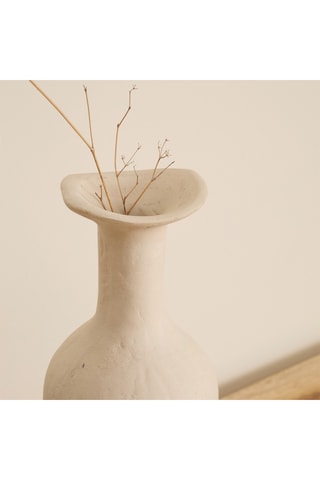 Jarrón - 38 cm - Beige