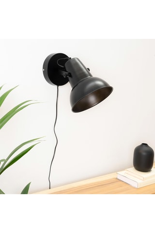 Aplique mural - Negro - 11 W